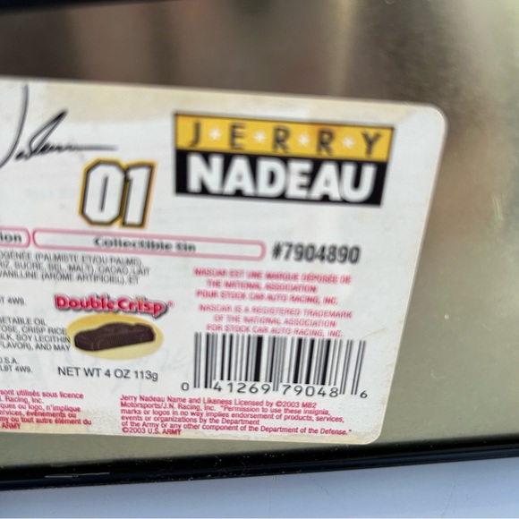 NASCAR COLLECTIBLE U.S.ARMY PONTIAC GRAND PRIX 01 TIN JERRY NADEAU #7904880 - Picture 7 of 11